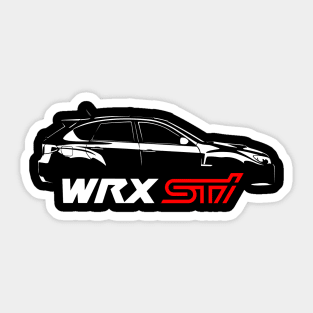 Subaru WRX STI Hatchback Vintage Sticker